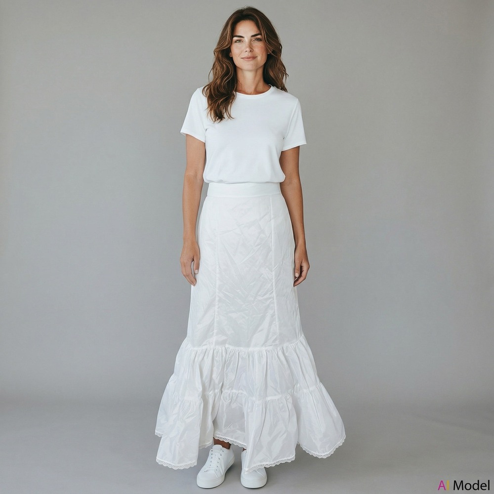 David's Bridal Mermaid Crinoline Slip Women 14 White Trumpet Wedding Underskirt